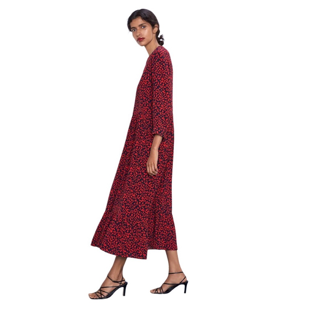 Zara Midi Leopard Spotted “It Dress”
